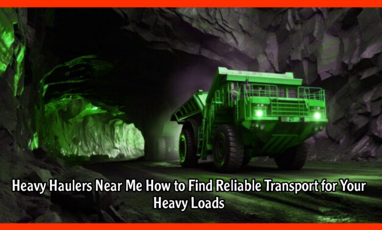 Heavy Haulers Near Me How to Find Reliable Transport for Your Heavy Loads